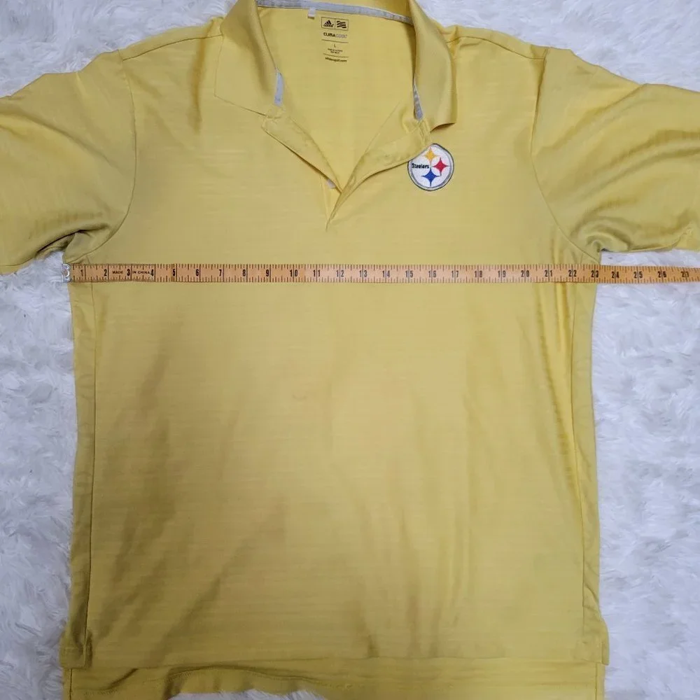 Adidas Pittsburgh Steelers Climacool Golf Polo - L